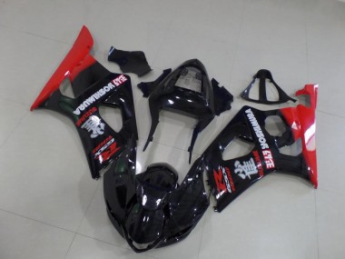 Carenagem Moto Suzuki GSXR 1000 K3 2003-2004 - Preto & Vermelho