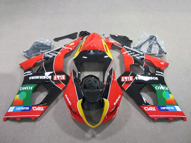 Carenagem Moto Suzuki GSXR 1000 K3 2003-2004 - Vermelho Verde Preto Carenagem Moto Suzuki GSXR 1000 K3 2003-2004 - Vermelho Verde Preto