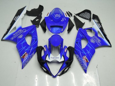 Carenagem Moto Suzuki GSXR 1000 K5 2005-2006 - Azul Corona