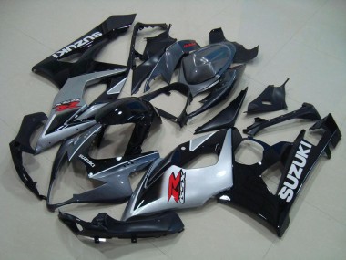 Carenagem Moto Suzuki GSXR 1000 K5 2005-2006 - Cinzento Preto Prata