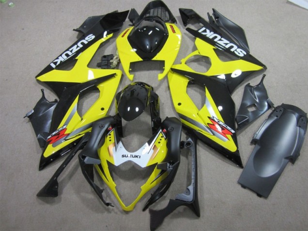 Carenagem Moto Suzuki GSXR 1000 K5 2005-2006 - Preto Amarelo
