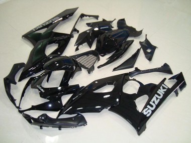 Carenagem Moto Suzuki GSXR 1000 K5 2005-2006 - Preto Prata Decalques