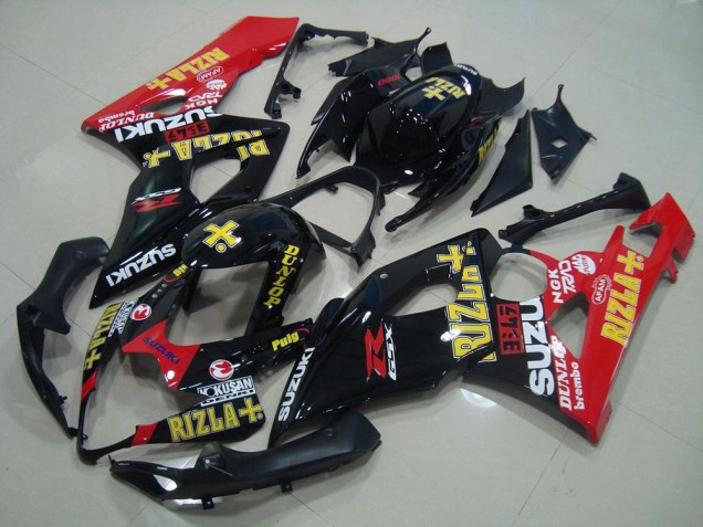 Carenagem Moto Suzuki GSXR 1000 K5 2005-2006 - Preto Vermelho Rizla Carenagem Moto Suzuki GSXR 1000 K5 2005-2006 - Preto Vermelho Rizla