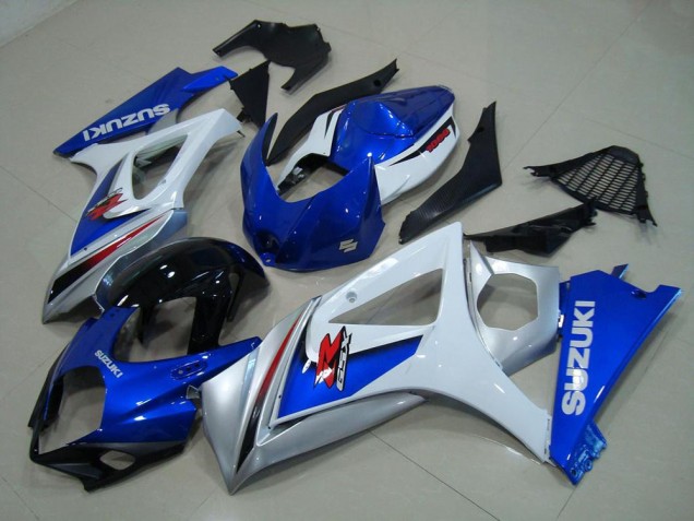 Carenagem Moto Suzuki GSXR 1000 K7 2007-2008 - Branco Azul