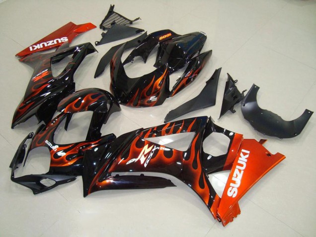 Carenagem Moto Suzuki GSXR 1000 K7 2007-2008 - Laranja Chama Carenagem Moto Suzuki GSXR 1000 K7 2007-2008 - Laranja Chama
