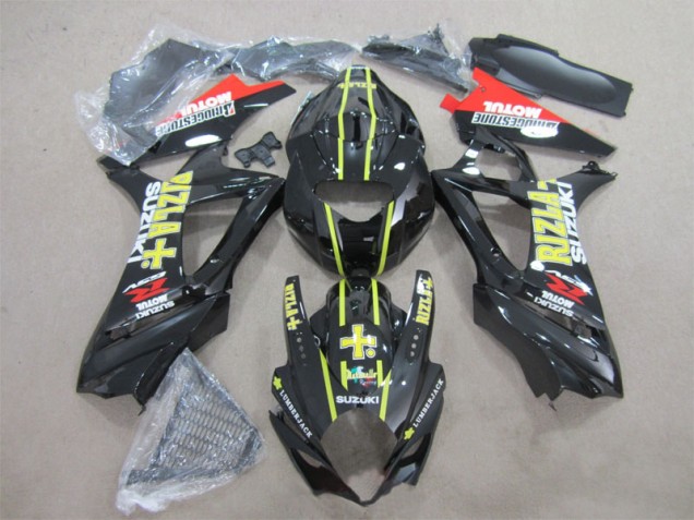 Carenagem Moto Suzuki GSXR 1000 K7 2007-2008 - Preto Amarelo Rizla Carenagem Moto Suzuki GSXR 1000 K7 2007-2008 - Preto Amarelo Rizla