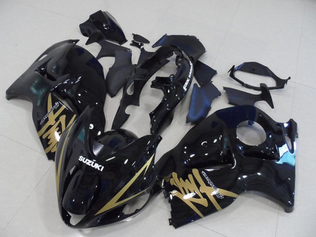 Carenagem Moto Suzuki GSXR 1300 Hayabusa 1996-2007 - Preto Ouro Decalque Carenagem Moto Suzuki GSXR 1300 Hayabusa 1996-2007 - Preto Ouro Decalque
