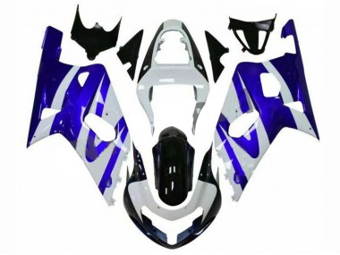 Carenagem Moto Suzuki GSXR 600 / 750 K1 K2 K3 2001-2003 - Azul Branco