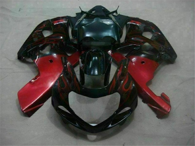 Carenagem Moto Suzuki GSXR 600 / 750 K1 K2 K3 2001-2003 - Preto Vermelho Carenagem Moto Suzuki GSXR 600 / 750 K1 K2 K3 2001-2003 - Preto Vermelho