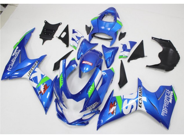 Carenagem Moto Suzuki GSXR 600 / 750 K11 2011-2021 - Azul Branco Verde Carenagem Moto Suzuki GSXR 600 / 750 K11 2011-2021 - Azul Branco Verde
