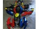 Carenagem Moto Suzuki GSXR 600 / 750 K6 2006-2007 - Vermelho Azul Carenagem Moto Suzuki GSXR 600 / 750 K6 2006-2007 - Vermelho Azul