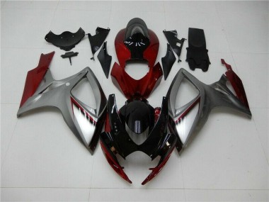 Carenagem Moto Suzuki GSXR 600 / 750 K6 2006-2007 - Vermelho Prata