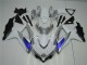 Carenagem Moto Suzuki GSXR 600 / 750 K8 2008-2010 - Branco Prata Azul Carenagem Moto Suzuki GSXR 600 / 750 K8 2008-2010 - Branco Prata Azul