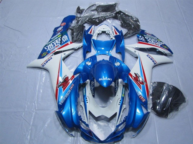 Carenagem Moto Suzuki GSXR 600 K11 2011-2021 - Azul Branco Carenagem Moto Suzuki GSXR 600 K11 2011-2021 - Azul Branco