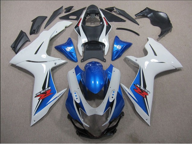 Carenagem Moto Suzuki GSXR 600 K11 2011-2021 - Branco Azul Carenagem Moto Suzuki GSXR 600 K11 2011-2021 - Branco Azul