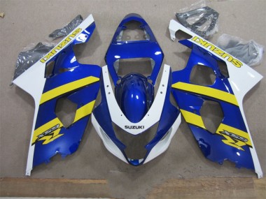 Carenagem Moto Suzuki GSXR 600 K4 2004-2005 - Azul Branco Amarelo