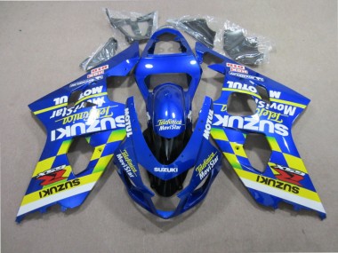 Carenagem Moto Suzuki GSXR 600 K4 2004-2005 - Azul Telefumia Movistar