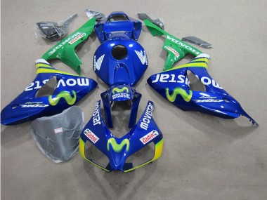 Carenagem Moto Suzuki GSXR 600 K6 2006-2007 - Azul Movistar Castrol