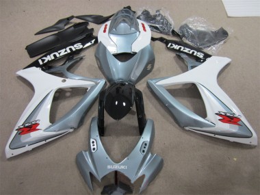 Carenagem Moto Suzuki GSXR 600 K6 2006-2007 - Branco Cinzento
