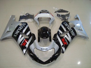 Carenagem Moto Suzuki GSXR 750 K1 K2 K3 2001-2003 - Preto Prata
