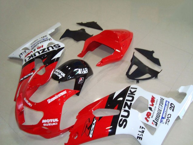 Carenagem Moto Suzuki GSXR 750 K1 K2 K3 2001-2003 - Vermelho Branco Motul