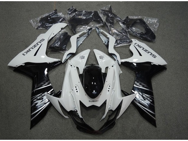 Carenagem Moto Suzuki GSXR 750 K11 2011-2021 - Branco Preto Carenagem Moto Suzuki GSXR 750 K11 2011-2021 - Branco Preto