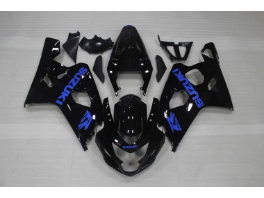 Carenagem Moto Suzuki GSXR 750 K4 2004-2005 - Preto Azul Decalque