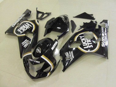 Carenagem Moto Suzuki GSXR 750 K4 2004-2005 - Preto Branco Lucky Strike Motul