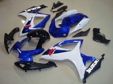 Carenagem Moto Suzuki GSXR 750 K6 2006-2007 - Azul Branco Preto
