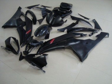 Carenagem Moto Triumph Daytona 675 Triple 2006-2008 - Preto Fosco Preto Brilhante