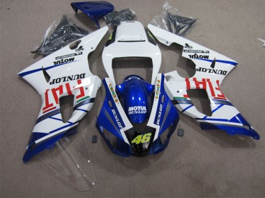 Carenagem Moto Yamaha R1 1998-1999 - Azul Branco Motul Dunlop 46