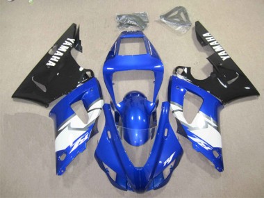 Carenagem Moto Yamaha R1 1998-1999 - Azul Preto Branco Decalque