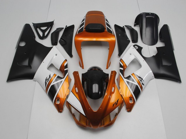 Carenagem Moto Yamaha R1 1998-1999 - Ouro Branco Preto Carenagem Moto Yamaha R1 1998-1999 - Ouro Branco Preto