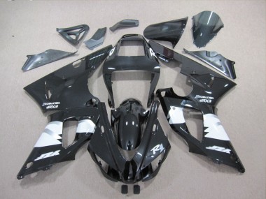 Carenagem Moto Yamaha R1 1998-1999 - Preto Branco Decalque