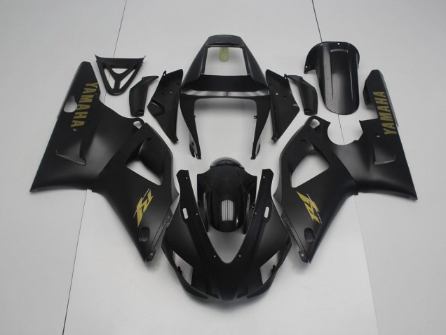Carenagem Moto Yamaha R1 1998-1999 - Preto Fosco Amarelo Carenagem Moto Yamaha R1 1998-1999 - Preto Fosco Amarelo