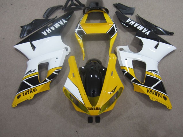 Carenagem Moto Yamaha R1 2000-2001 - Amarelo Branco Preto Carenagem Moto Yamaha R1 2000-2001 - Amarelo Branco Preto