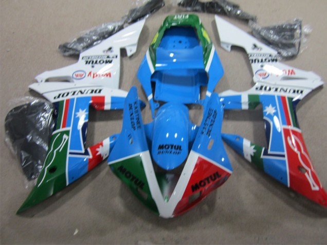 Carenagem Moto Yamaha R1 2002-2003 - Azul Preto Motul Carenagem Moto Yamaha R1 2002-2003 - Azul Preto Motul