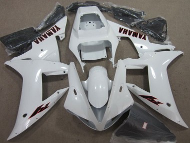 Carenagem Moto Yamaha R1 2002-2003 - Branco Preto