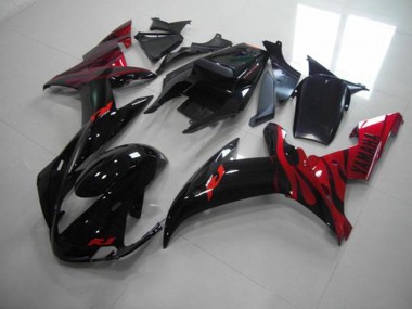 Carenagem Moto Yamaha R1 2002-2003 - Preto Chama