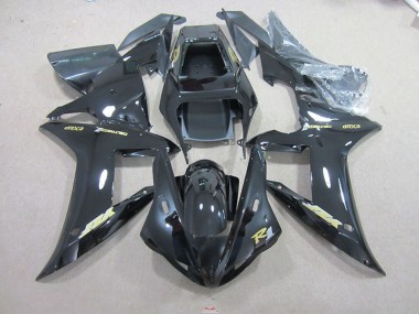 Carenagem Moto Yamaha R1 2002-2003 - Preto Ouro Decalque