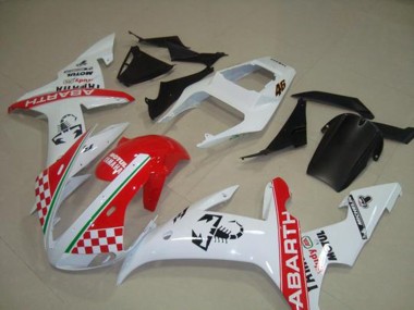 Carenagem Moto Yamaha R1 2002-2003 - Vermelho Branco Bandeira