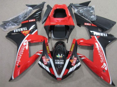 Carenagem Moto Yamaha R1 2002-2003 - Vermelho Preto Santander
