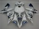 Carenagem Moto Yamaha R1 2004-2006 - Branco Azul Chama Carenagem Moto Yamaha R1 2004-2006 - Branco Azul Chama