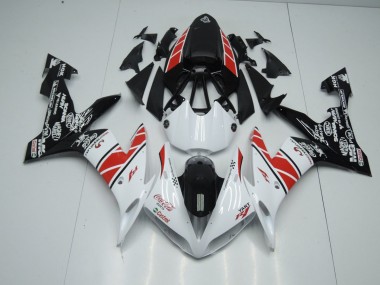 Carenagem Moto Yamaha R1 2004-2006 - Branco Preto Adesivos