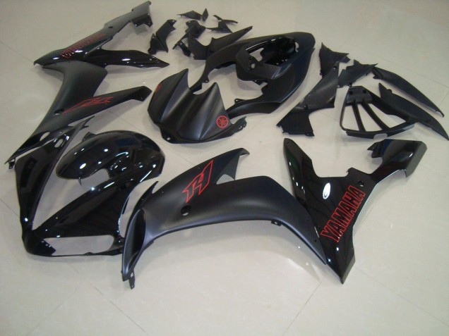 Carenagem Moto Yamaha R1 2004-2006 - Preto Fosco Vermelho