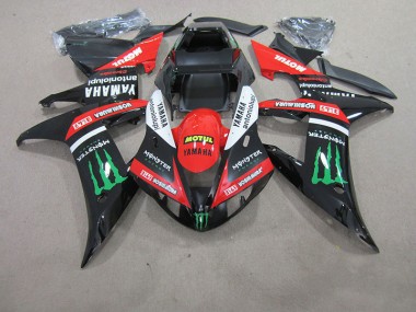 Carenagem Moto Yamaha R1 2004-2006 - Vermelho Branco Preto Motul
