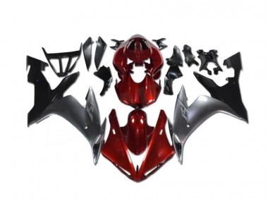 Carenagem Moto Yamaha R1 2004-2006 - Vermelho Cinzento Preto