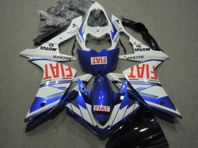 Carenagem Moto Yamaha R1 2007-2008 - Azul Branco Vermelho Fiat Carenagem Moto Yamaha R1 2007-2008 - Azul Branco Vermelho Fiat