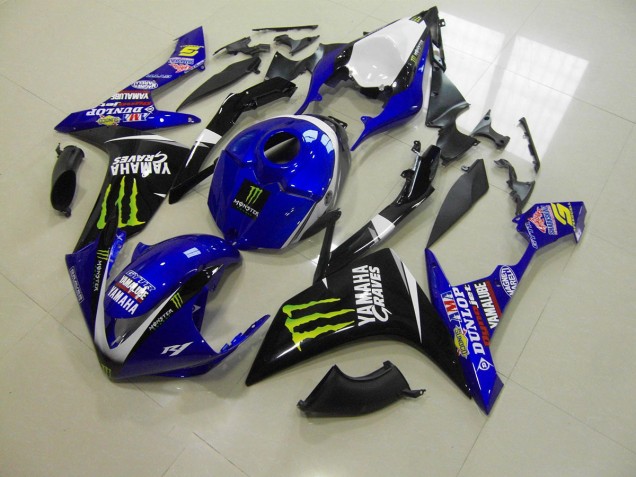 Carenagem Moto Yamaha R1 2007-2008 - Azul Monster Carenagem Moto Yamaha R1 2007-2008 - Azul Monster