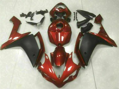Carenagem Moto Yamaha R1 2007-2008 - Vermelho Preto